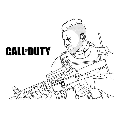 call of duty kleurplaat